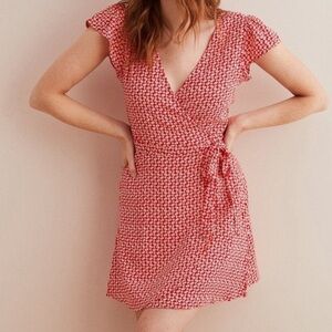Aerie Red Wrap Dress